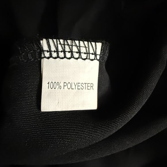 Mogidol Italian Summer Tie Neck Sleeveless Dress Black Satin size Medium NEW - Picture 14 of 15